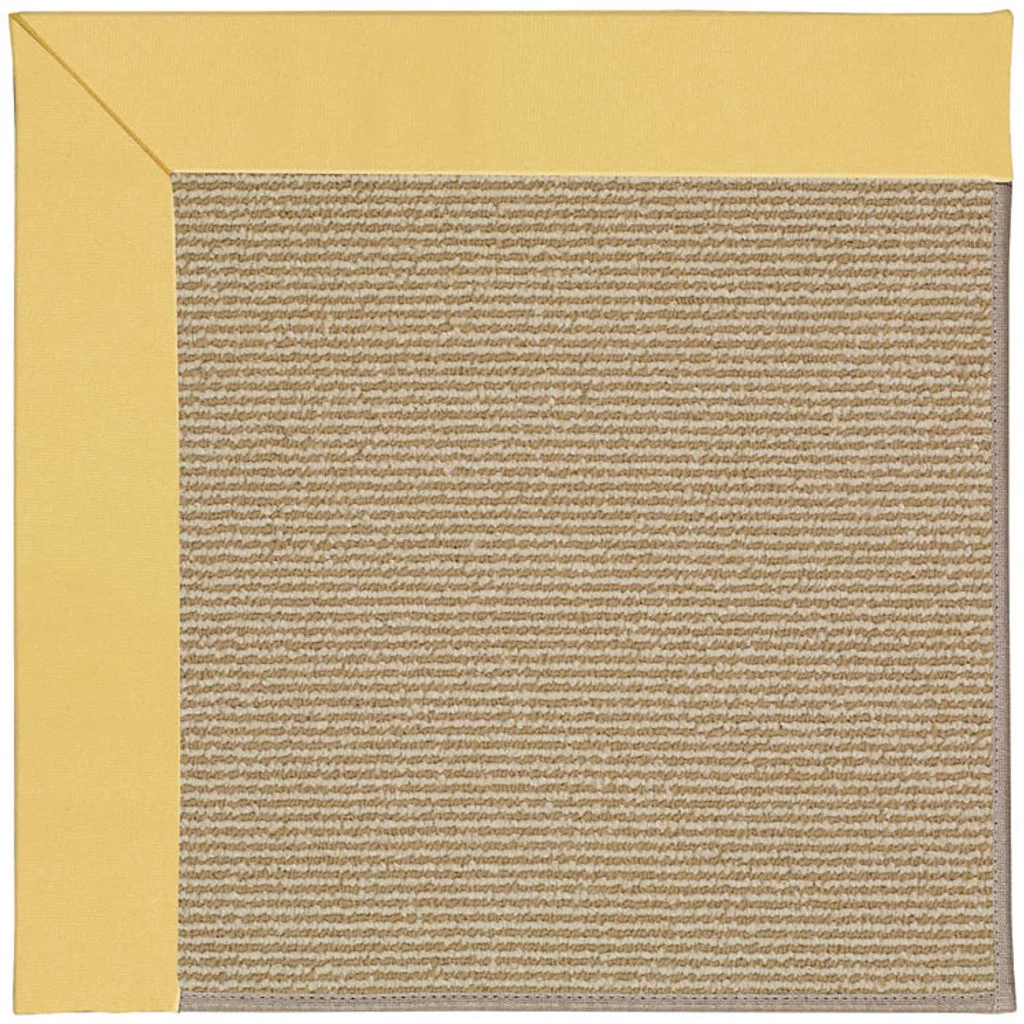 Recyclable Creative Concepts Rug – Sisal Canvas Canary Detailed