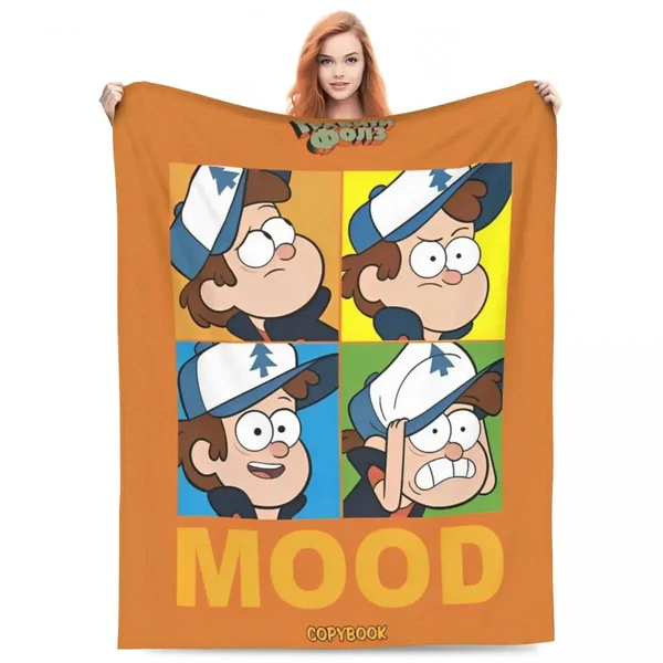 Secure Gravity Falls 3D Throw Blanket Smooth