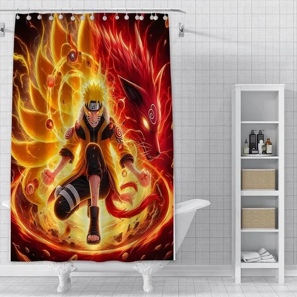 Genuine Anime Naruto Uzumaki Shower Curtain Effective