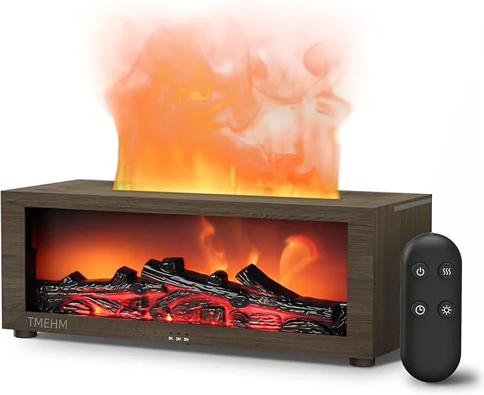 Casual TMEHM Fireplace Flame Air Diffuser Humidifier 7 Colors Aromatherapy Essential Luxury