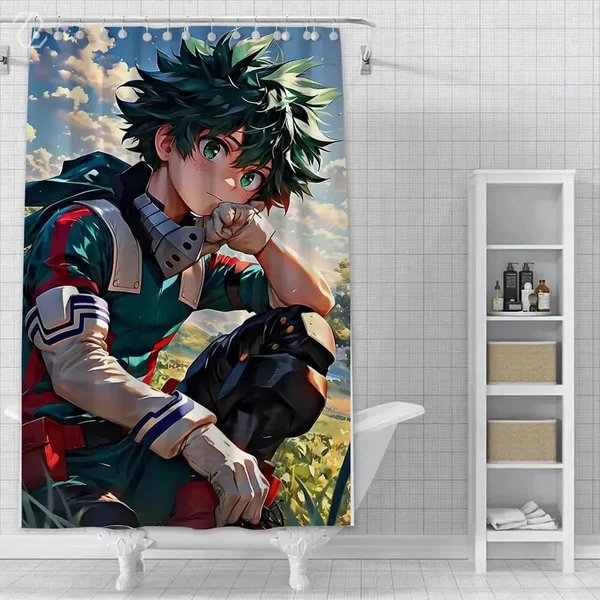 Superior Izuku Midoriya Shower Curtain Next-Generation