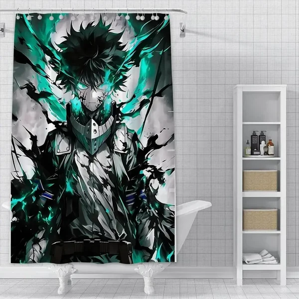 Original Anime Izuku Shower Curtain Official