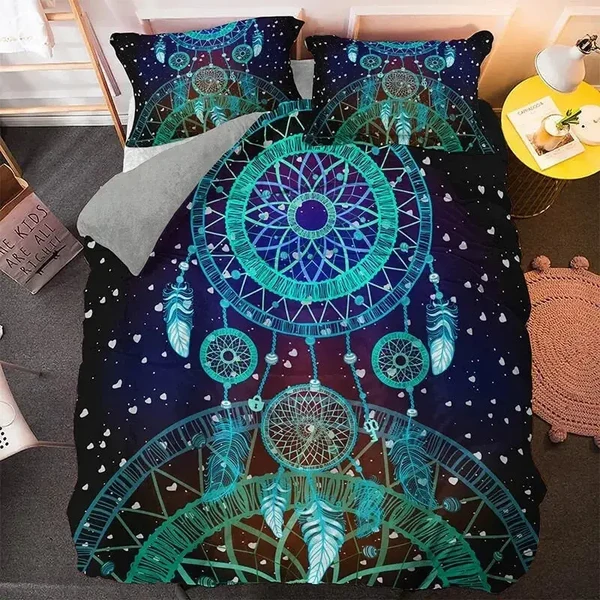 Long-Lasting Mystrical Dream Catcher Duvet Cover Sustainable
