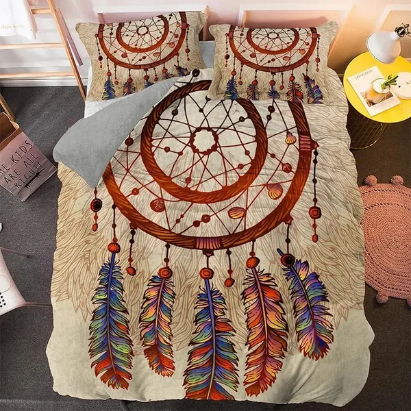 Smooth Boho Feathers Dream Catcher Doona Cover Casual