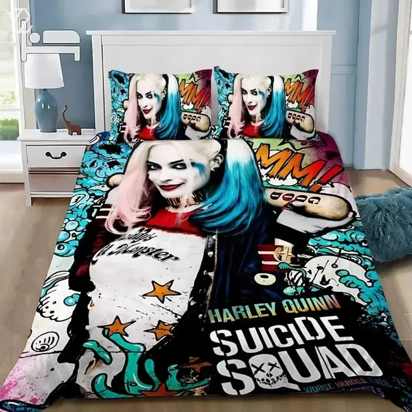 Powerful Harley Quinn Joker Quilt Cover World-Class