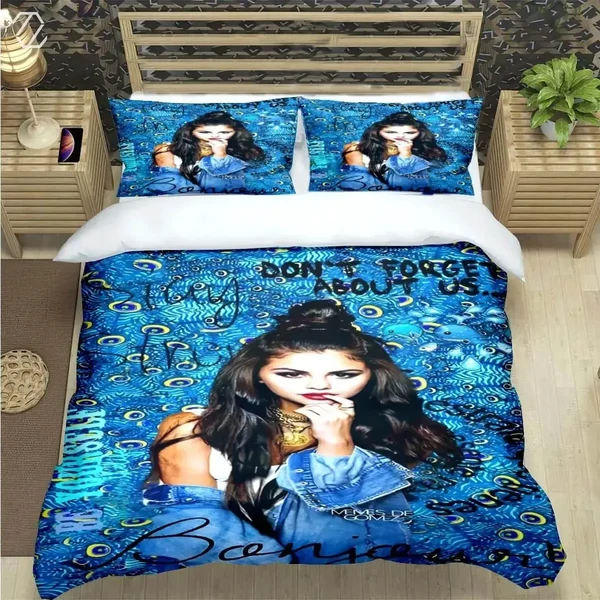 Optimized 3D Selena Gomez Duvet Cover Lightweight