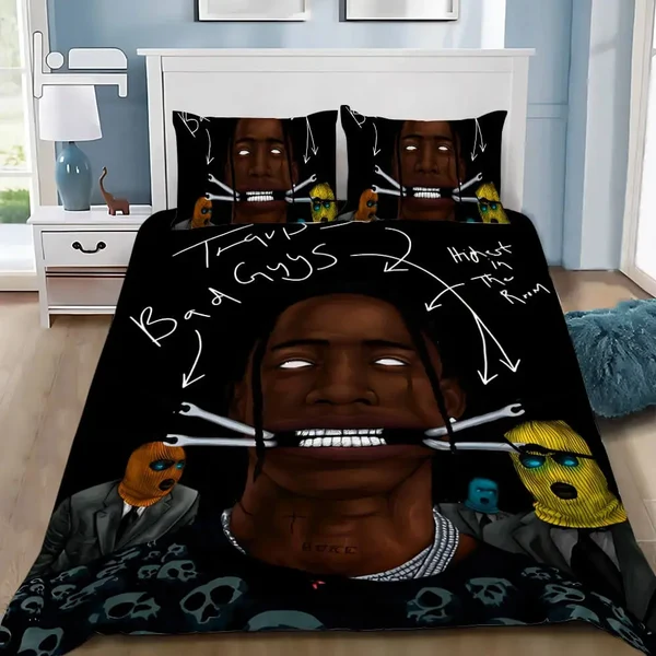 Carefully Designed Travis Scott Jack Duvet Cover Modern