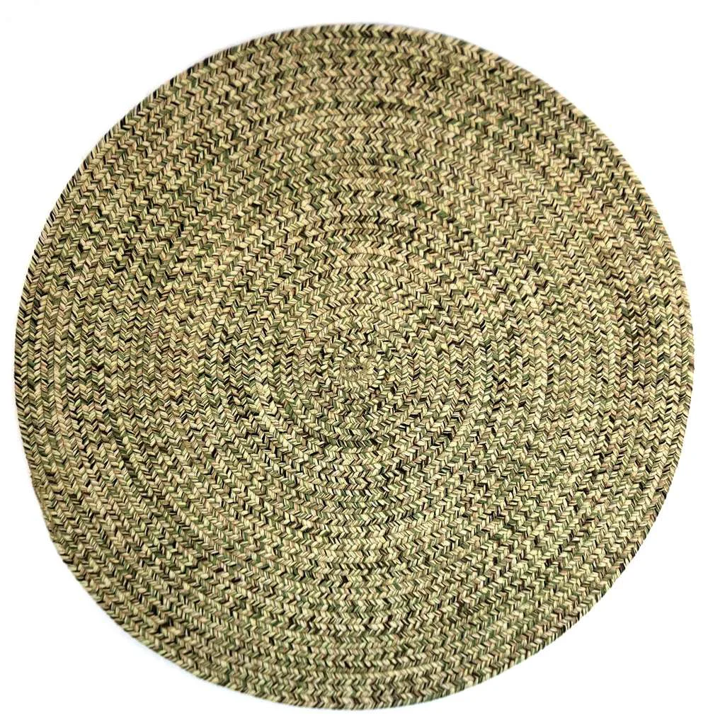 Solid Dockside Palm Leaf Rug Sustainable
