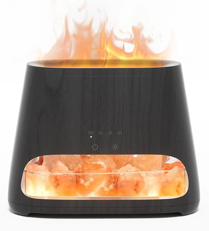 Exclusive SALKING 2-in-1 Himalayan Salt Lamp Ultrasonic Essential Oil Diffuser Dependable