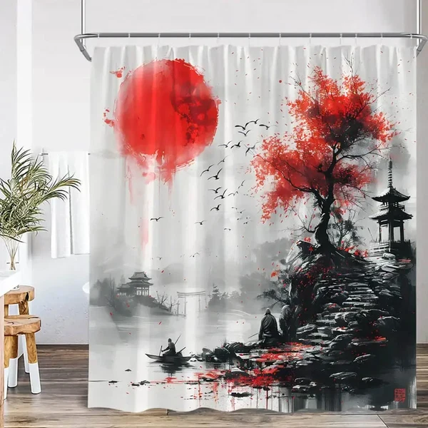 Healthy Japanese Cherry Blossom Shower Curtain Pure