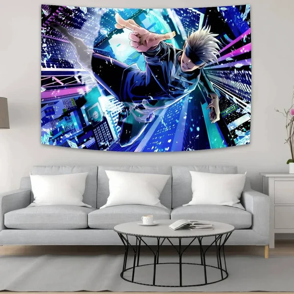 Long-Lasting Gojo Satoru Jujutsu Kaisen Wall Tapestry Elite