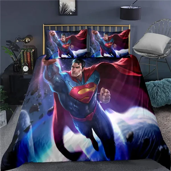 Casual 3D Superman Quilt Cover Elite