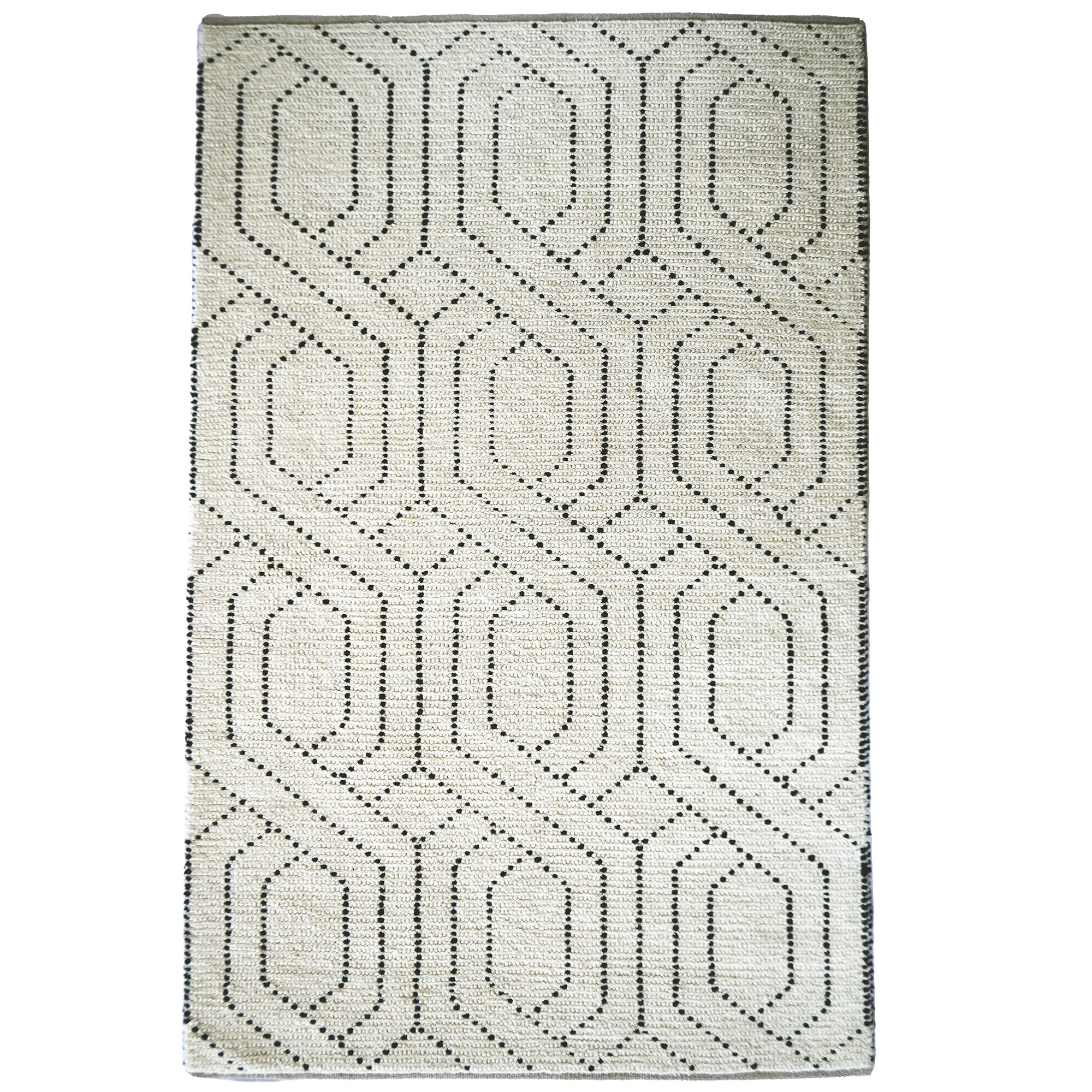 Superior Geometrics Ivory Black Rug World-Class