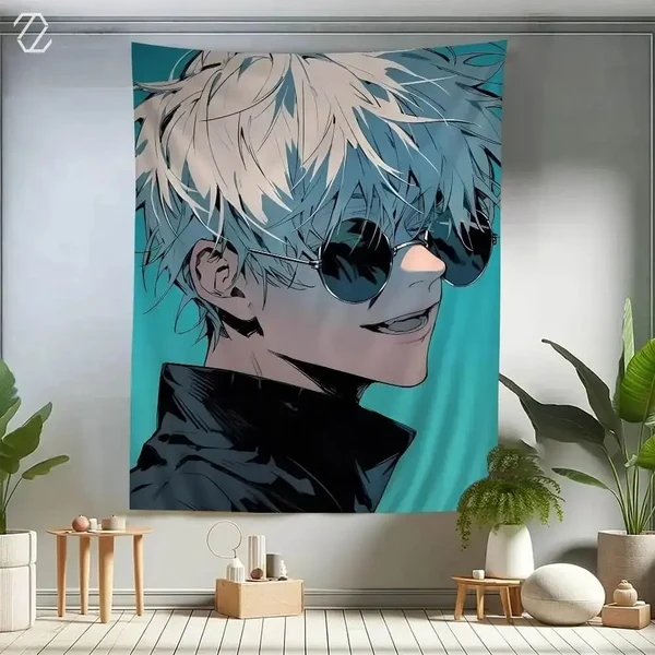 Healthy Jujutsu Kaisen Gojo Anime Banner Eco-Friendly