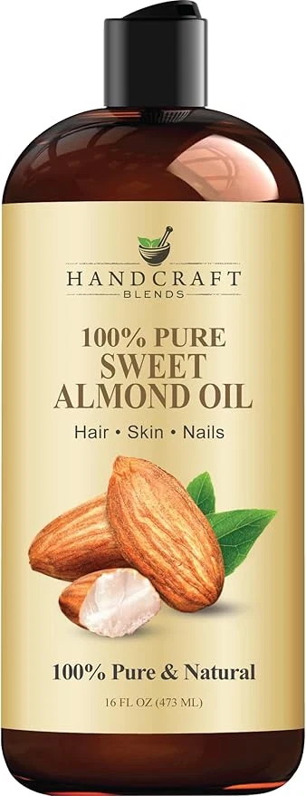 Organic Handcraft Blends Sweet Almond Oil Pure and Natural Bath Body Oil Consistent