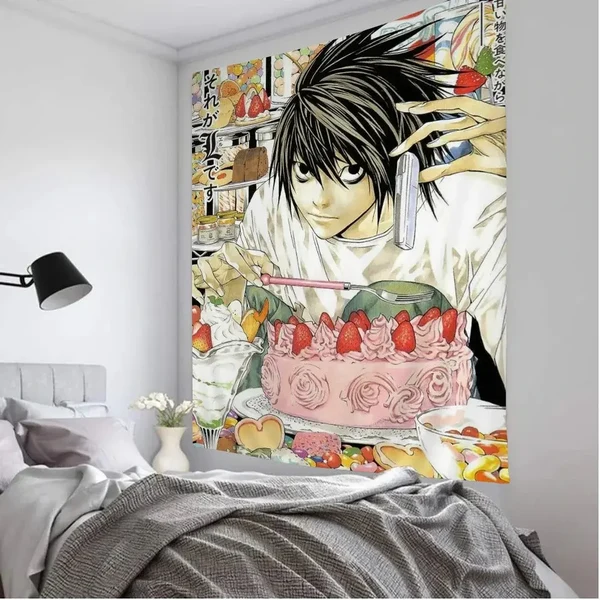 Superior L Lawliet Wall Tapestry Smart