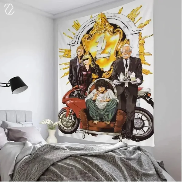 Functional Death Note L Wall Tapestry Original