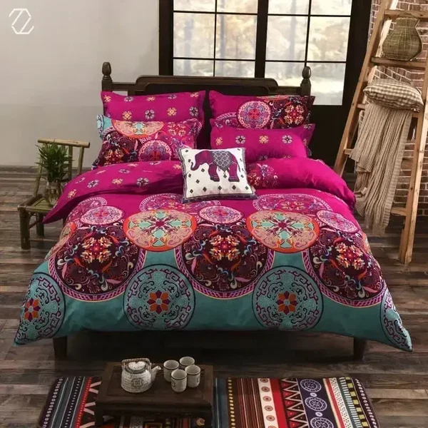 Refined 3D Bohemian Style Doona Cover Specialty