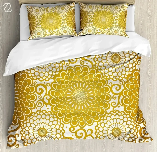 Elegant Henna Mandala Duvet Cover Effective