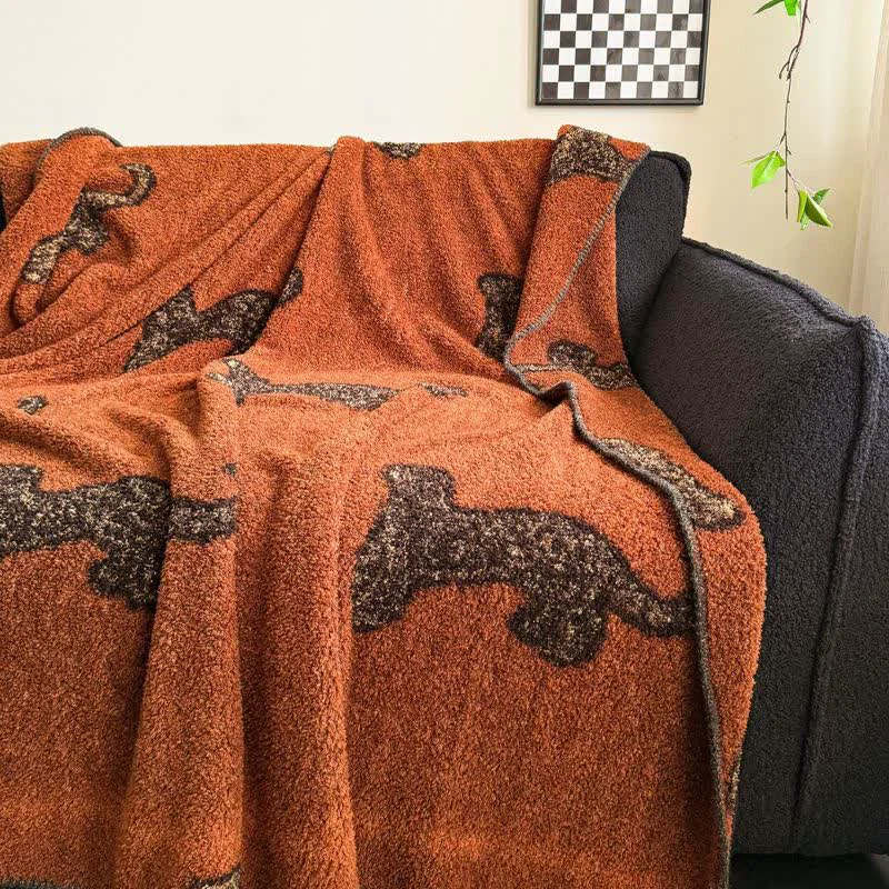 Elite Ownkoti Vintage Leopard Fluffy Throw Blanket Long-Lasting