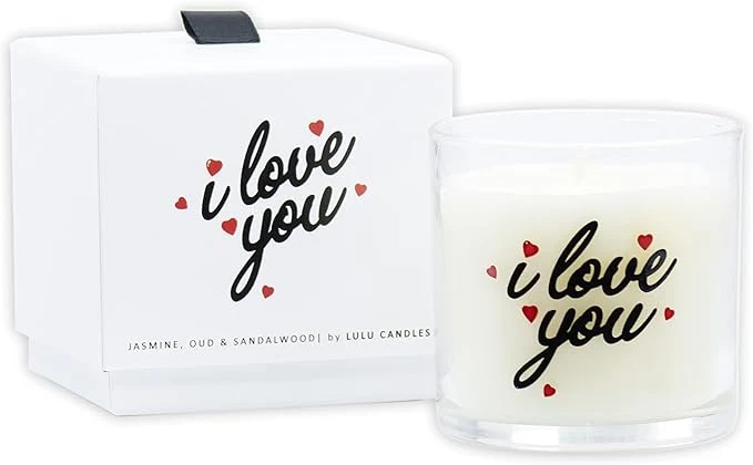 Sustainable Lulu Candles Jasmine Oud Sandalwood Luxury Scented Soy Jar Candle Hand Optimized