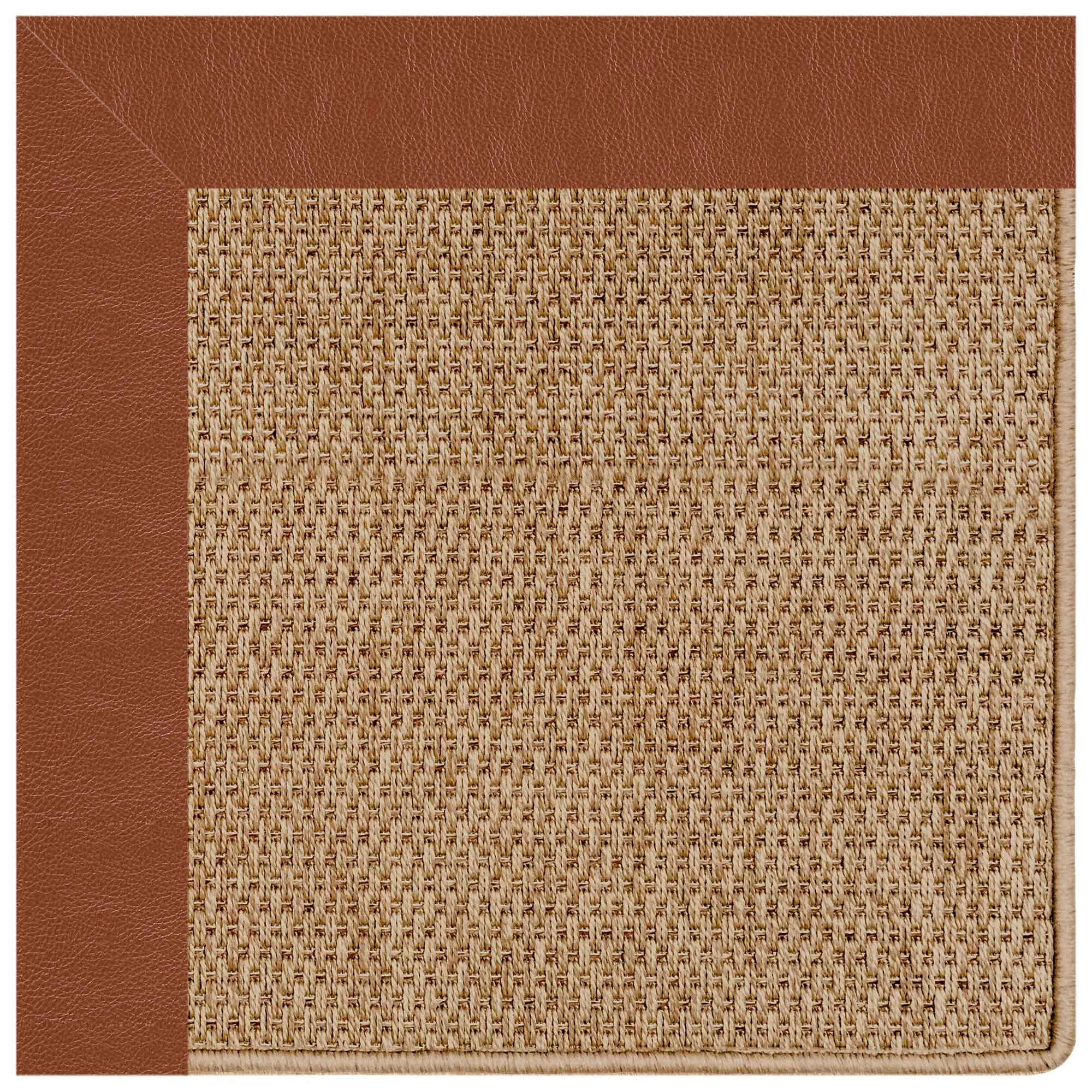 Detailed Islamorada Rug – Basketweave Classic Saddle Relaxed