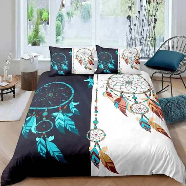 Solid Dream Catcher Bedding Set Green