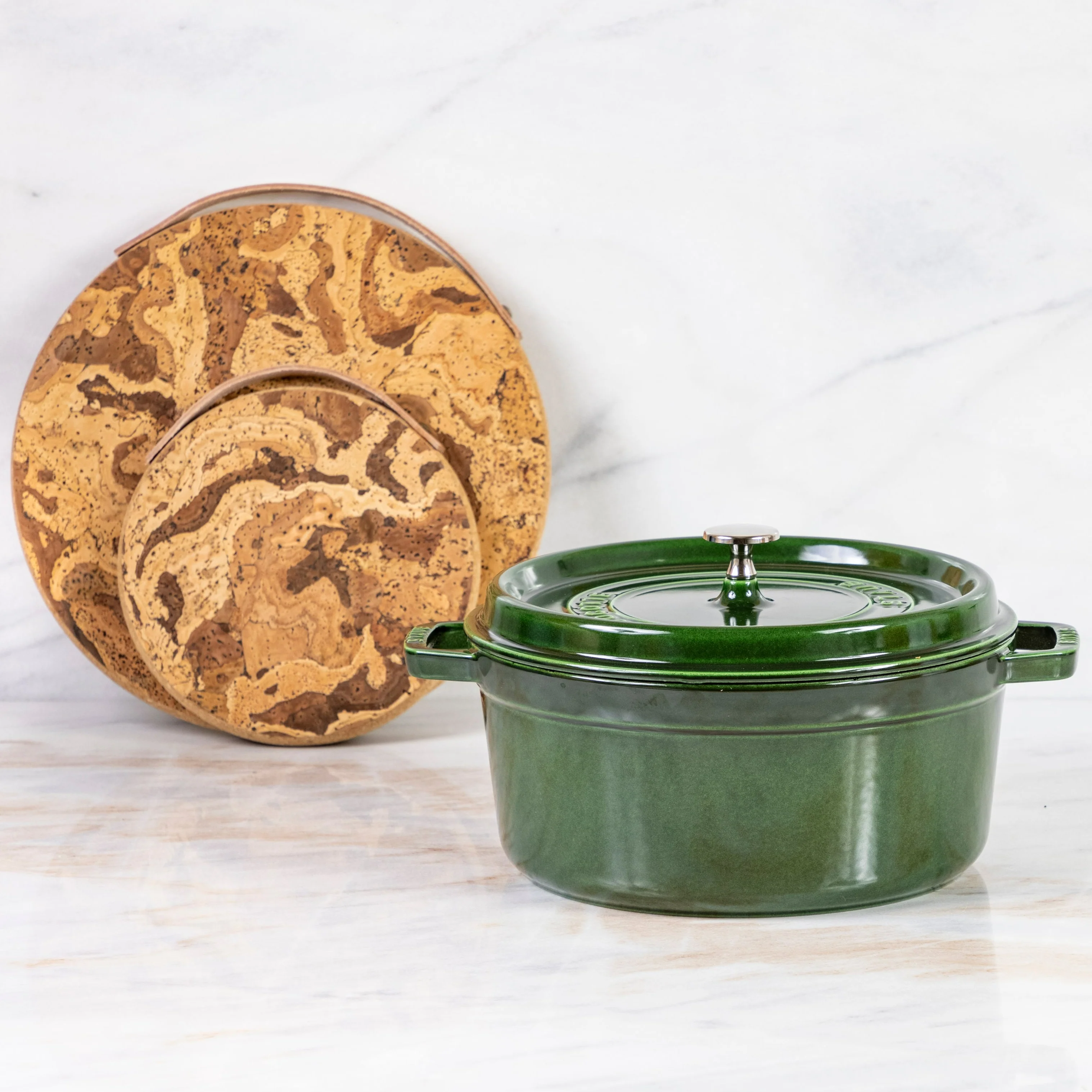 Original Design Staub Round Cocotte 5.5qt Basil High-Performance