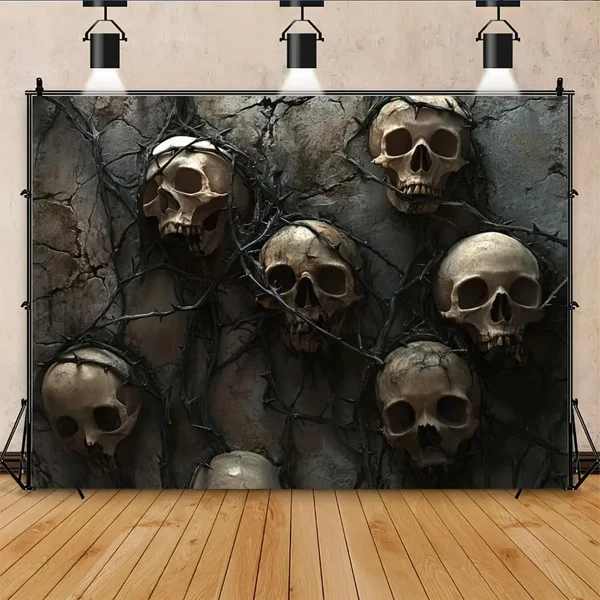 Certified 3D Gothic Skull Tapestry Fashionable