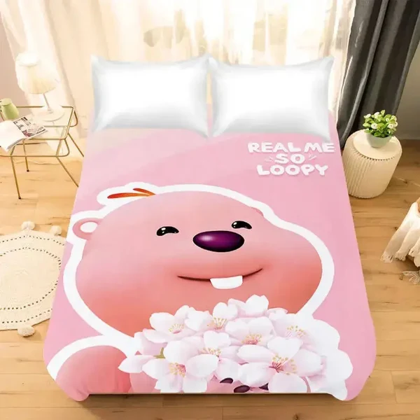 Original Design 3D Loopy Cartoon Quilt Cover Selected