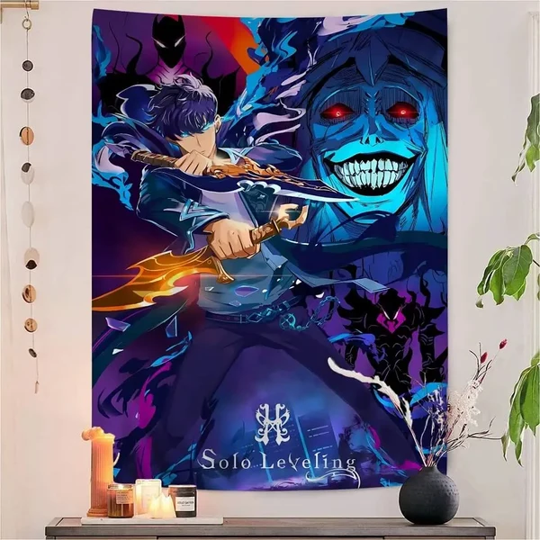 Secure Solo Leveling Wall Tapestry Breathable