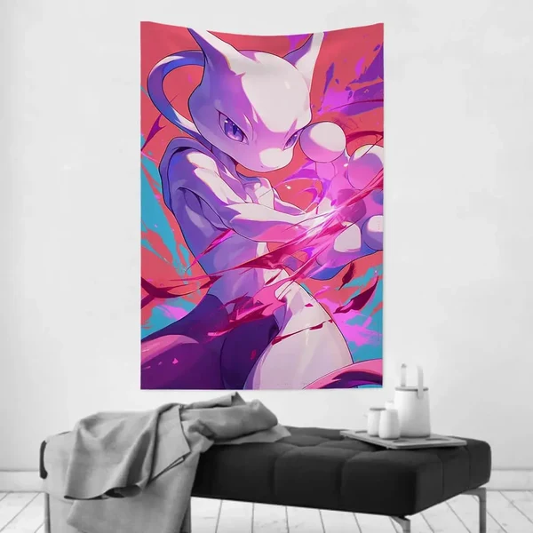 World-Class Mewtwo Pokemon Wall Hanging Secure