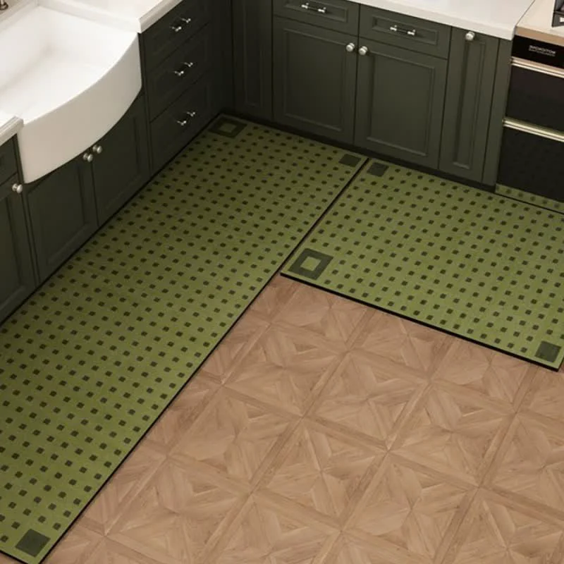 Organic Ownkoti Diatom Mud Mini Check Kitchen Rug World-Class