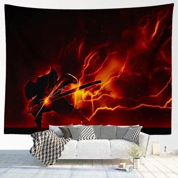 User-Friendly Zenitsu Agatsuma Wall Tapestry Safe