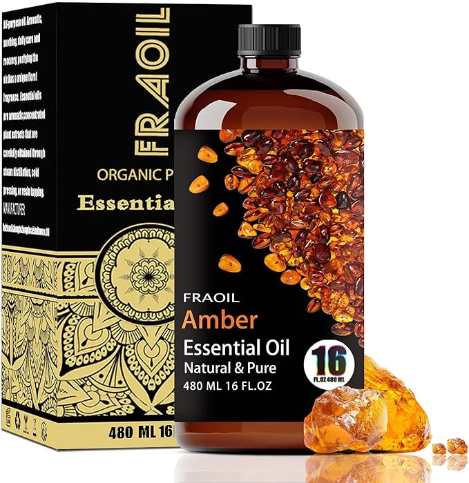Fine Crafted Amber Essential Oil Amber Oil 16 Fl Oz 480ML Detailed
