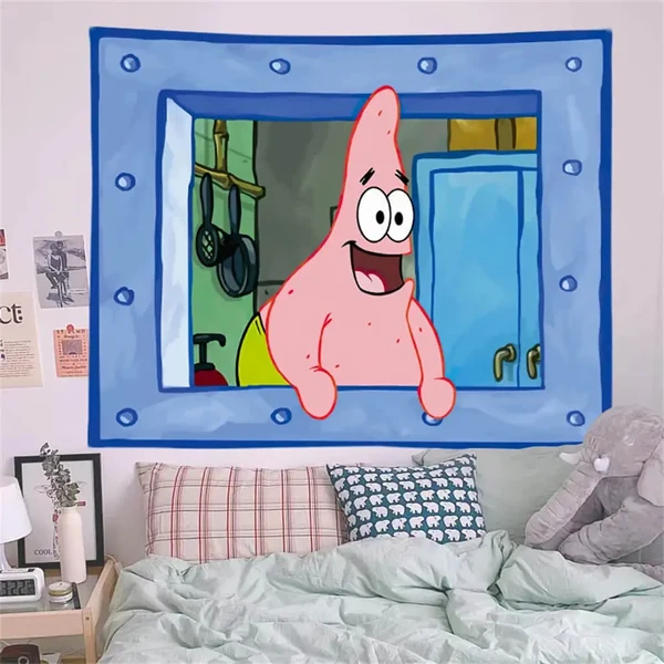 Genuine Spongebob Patrick Star Tapestry Modern