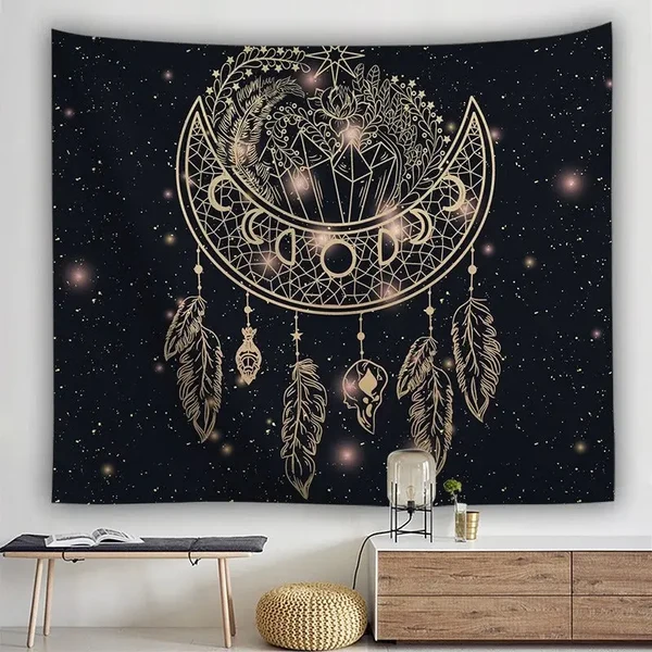 Environmentally Friendly Bohemian Dream Catcher Tapestry Curtain Prestigious
