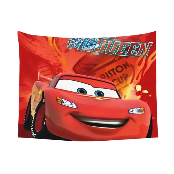 Relaxed Lightning McQueen Wall Hanging Tapestry Soft