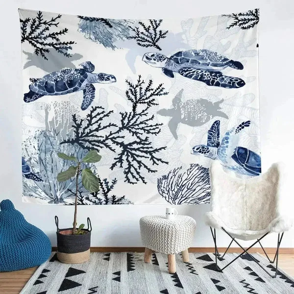 Elite Sea Turtle Wall Tapestry Premium