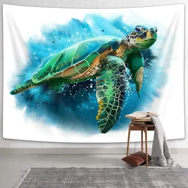 Versatile Sea Turtle Decorative Panel Tapestry Safe