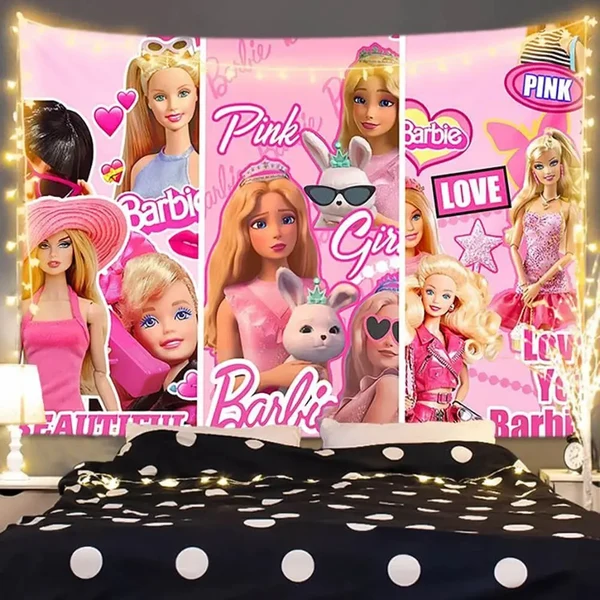 Minimalist Barbie Princess Tapestry Recyclable