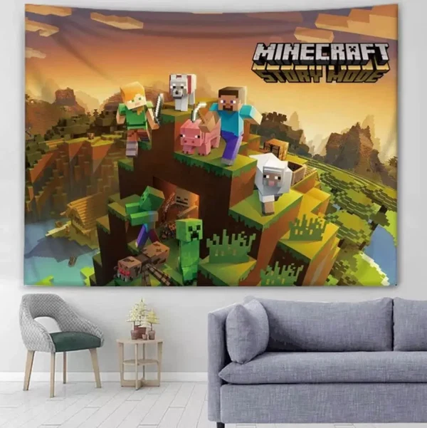 Soft Minecraft Wall Hanging Long-Lasting