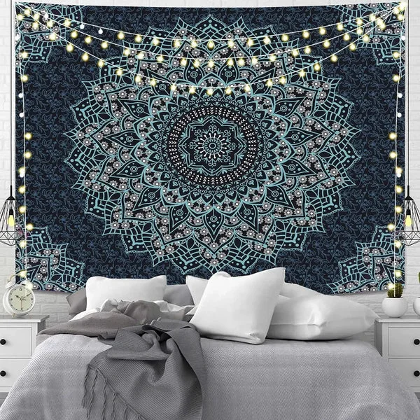 Artisan Bohemian Indian Mandala Wall Blanket Clean