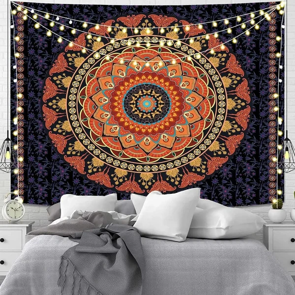 Secure Indian Mandala Meditation Sheet Pure