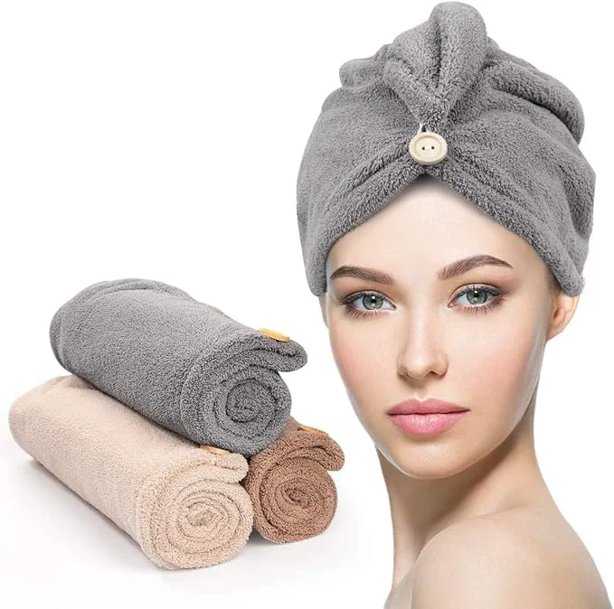 Reliable YFONG 3 Pack Hair Drying Towels Hair Towel Excellent