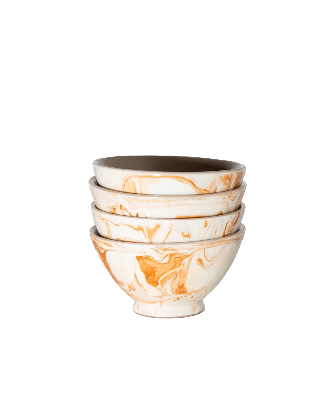 Top-Quality Marbled Terra Bowl - Set of 4 Exclusive