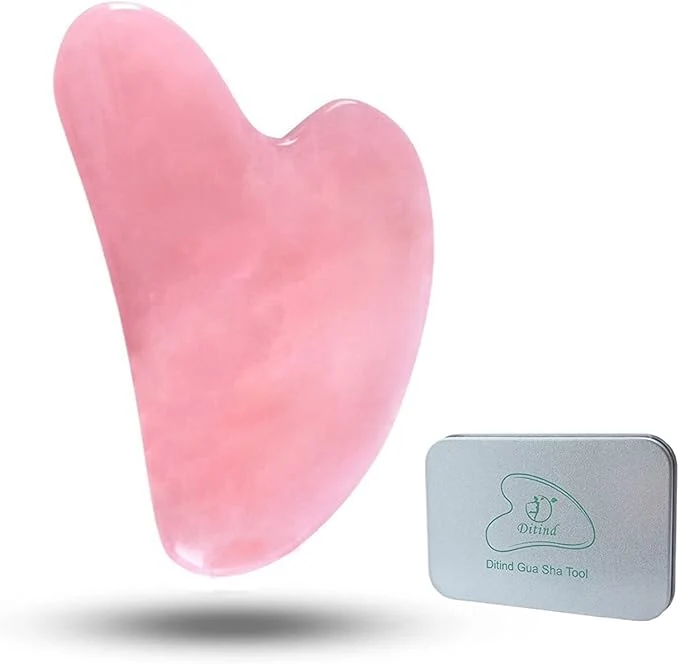 Optimized Ditind Rose Quartz Gua Sha Facial Tools GuaSha Responsible