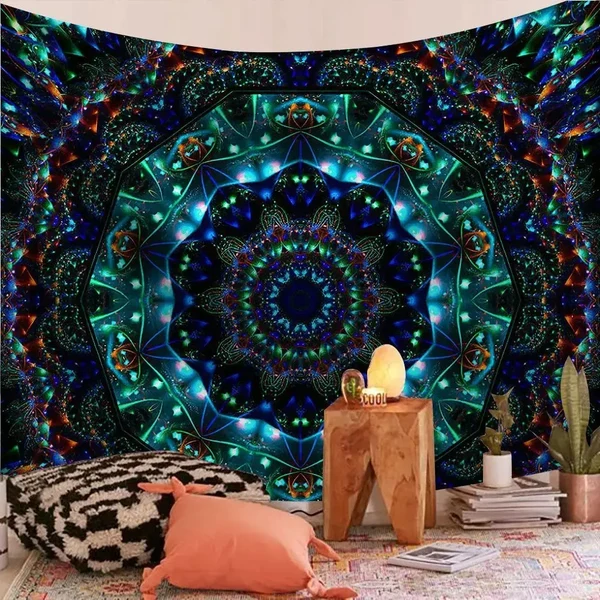 Powerful Mandala Wall Blanket Flexible