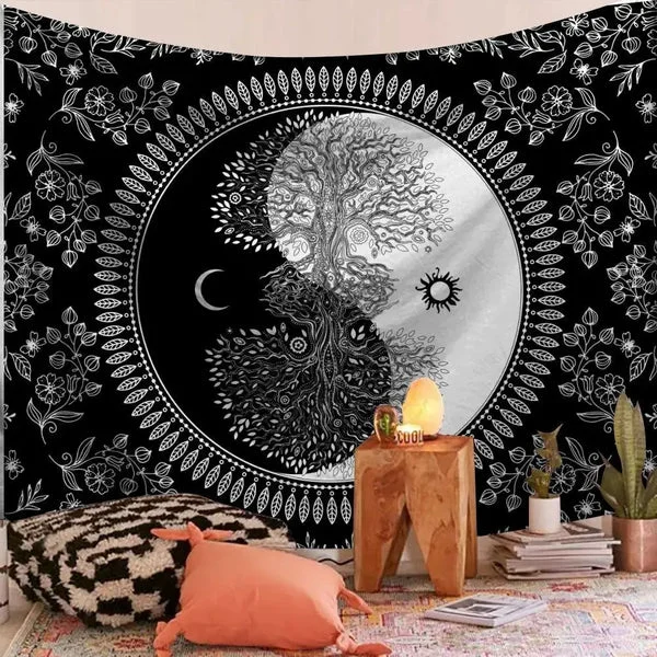 Healthy Mandala Floor Cover Tapestry Refined