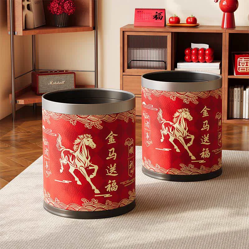 Unique Ownkoti Oriental Heritage Galloping Horse Waste Bin High-Quality